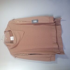 New York Laundry Women's Ribbed Cowl Neck Tunic Sweater Size XL